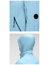 Lens Wappen Soft Shell Zip-Up Jacket Blue - CP COMPANY - BALAAN.