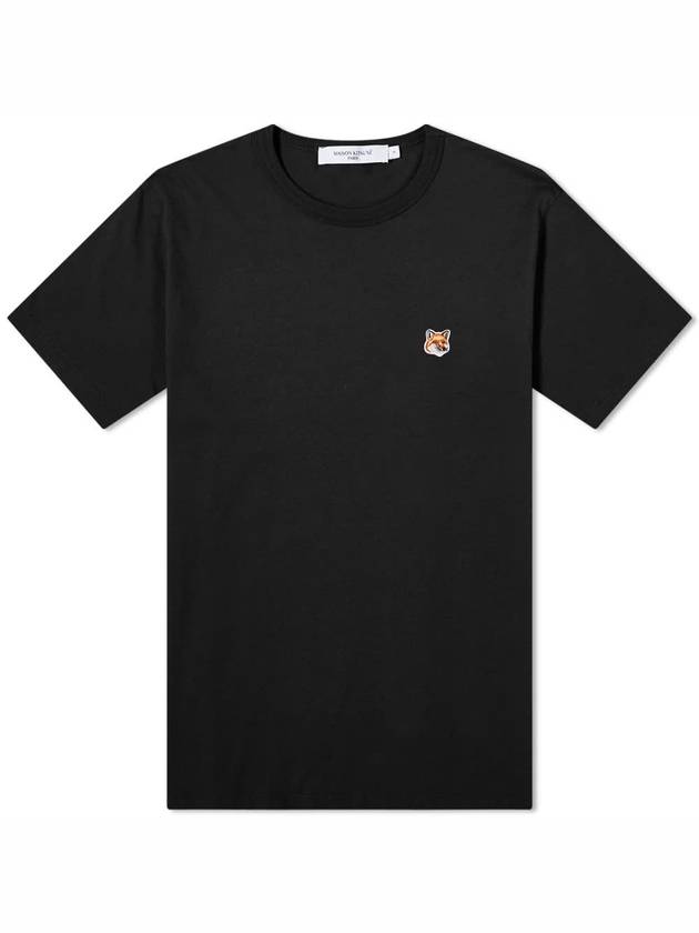 Fox Head Patch Classic Short Sleeve T-Shirt Black - MAISON KITSUNE - BALAAN 3