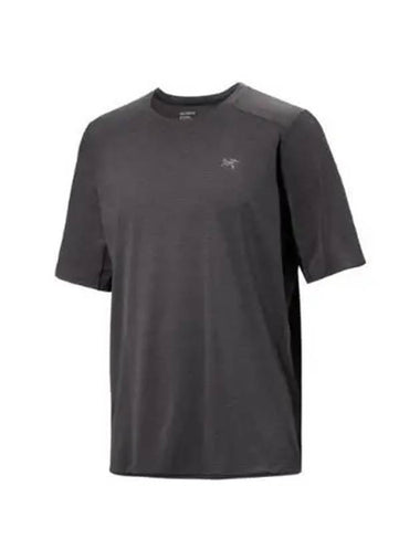 Cormac Crew Neck Short Sleeve T-Shirt Black Heather - ARC'TERYX - BALAAN 1