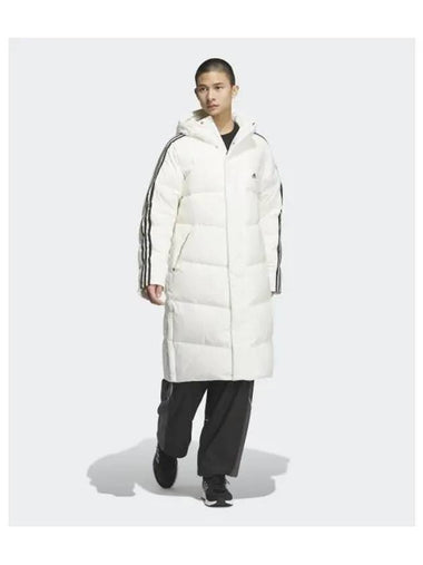 adidas must have 3S regular fit long down coat white JG5957 - ADIDAS - BALAAN 1