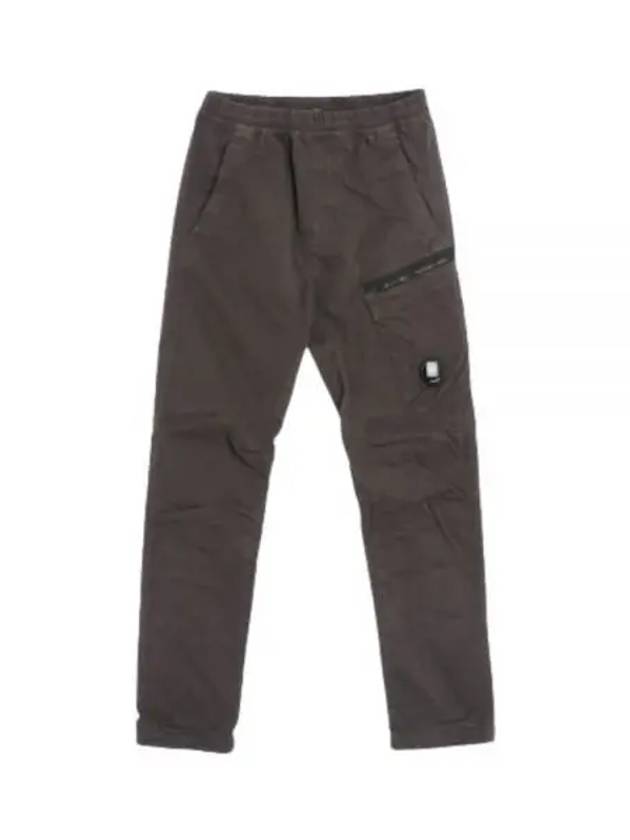 Lens Wappen Stretch Band Straight Pants Grey - CP COMPANY - BALAAN 2