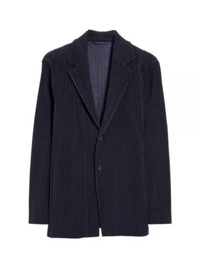 Homme Plisse Basics Pleated Blazer Jacket Black - ISSEY MIYAKE - BALAAN 2