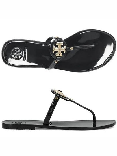 Miller Mini Flat Thong Flip Flop Black - TORY BURCH - BALAAN 2