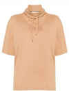 Women's Foulard Short Sleeve T Shirt Sand - LEMAIRE - BALAAN 2