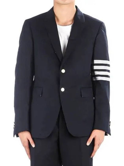 Diagonal Armband Cotton Shooting Engineer Classic Jacket Navy - THOM BROWNE - BALAAN 2