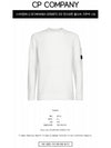 Men's Ribbed Lens Wappen Knit Top White - CP COMPANY - BALAAN 3