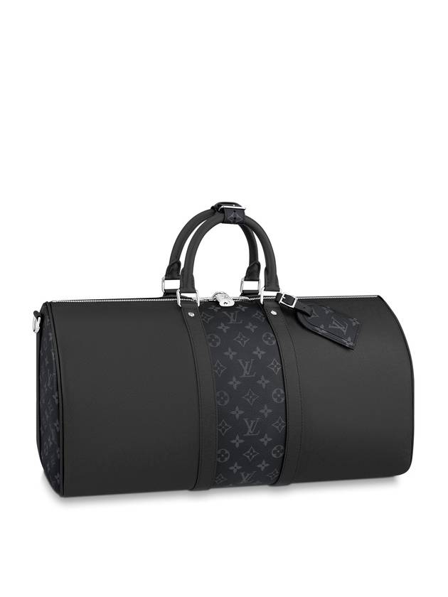 Keepall Bandoulier 50 Duffel Bag Black - LOUIS VUITTON - BALAAN 9