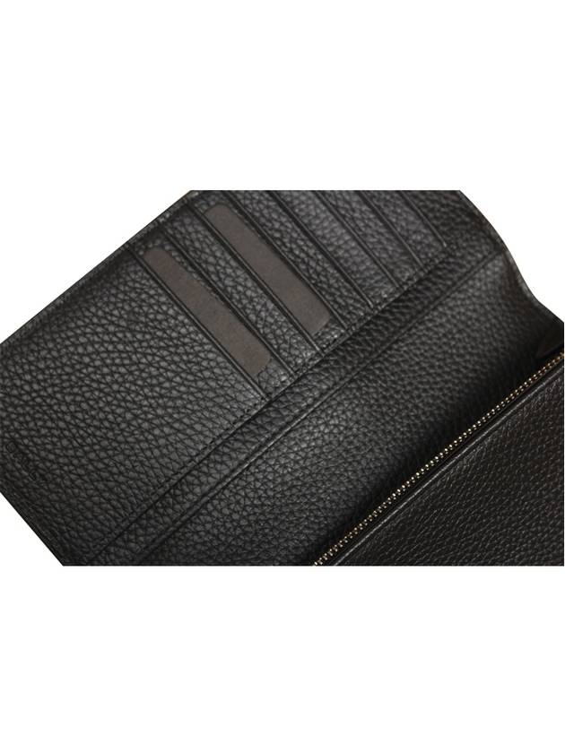 Long Wallet RBN CONT ZIP U901P BLACK Men's Long Wallet - BALLY - BALAAN 6