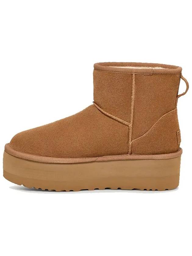 Classic Mini Platform Suede Winter Boots Chestnut - UGG - BALAAN 3