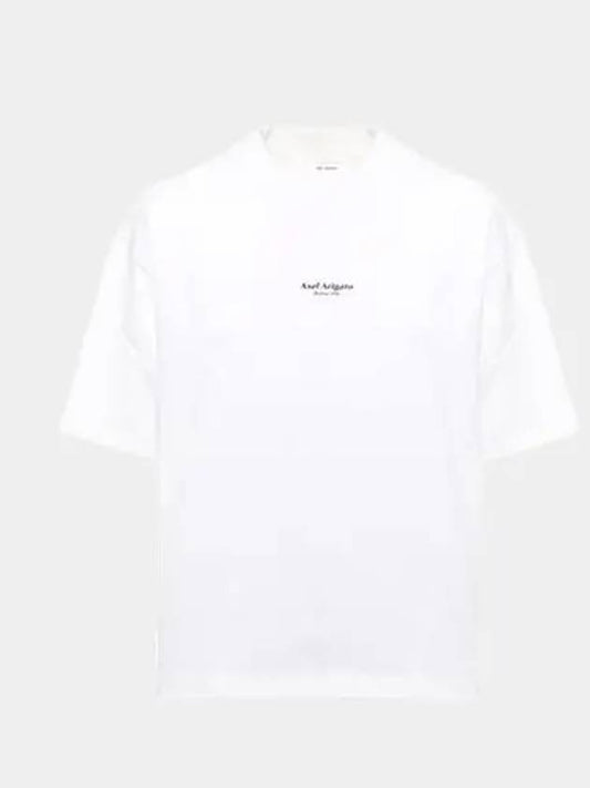 Men's Focus Logo Printing Round White Short Sleeve 17323 - AXEL ARIGATO - BALAAN 1