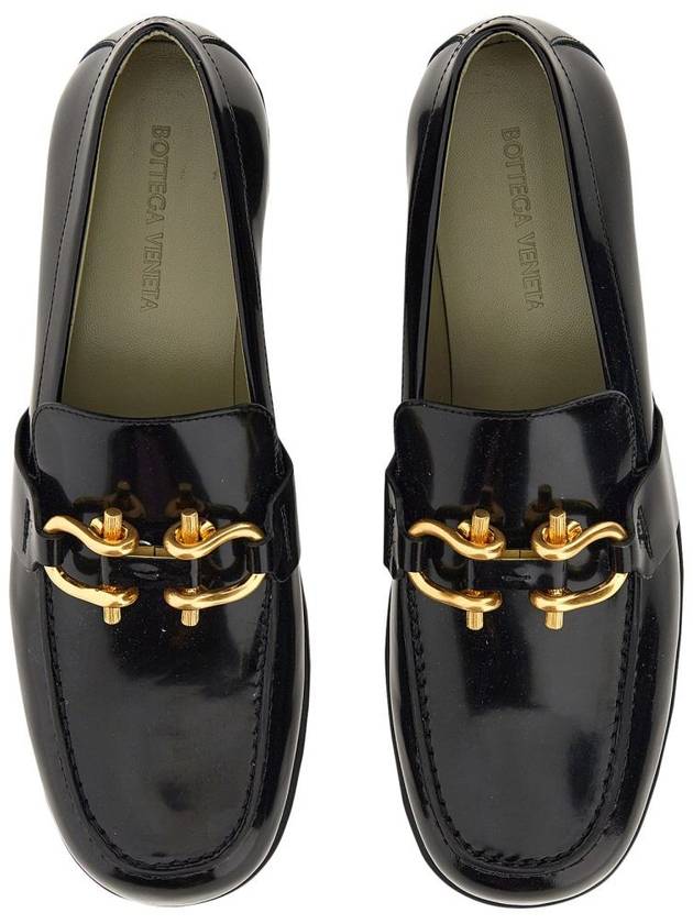 Leather Loafers Black - BOTTEGA VENETA - BALAAN 8