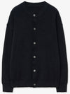 Soft round neck knit cardigan black - BLONDNINE - BALAAN 5