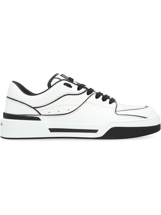 New Rome DG Logo Calfskin Low Top Sneakers White - DOLCE&GABBANA - BALAAN 3