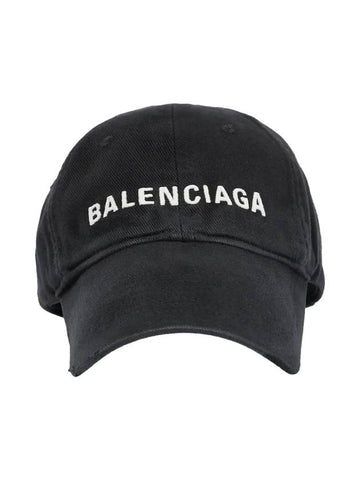 Galleria Logo Ball Cap Black - BALENCIAGA - BALAAN 1