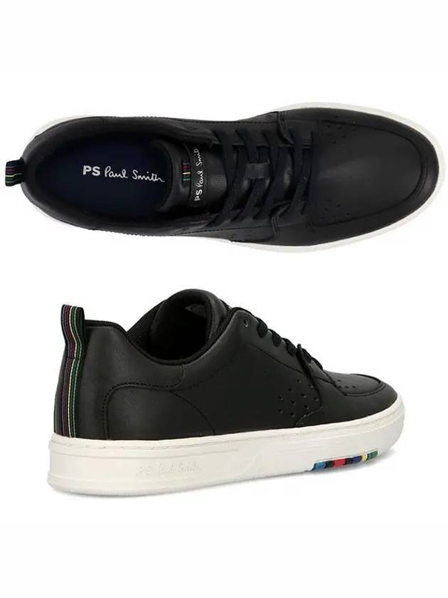 Cosmo Leather Low Top Sneakers Black - PAUL SMITH - BALAAN 2