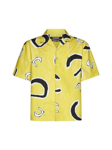 Long Sleeve Shirt 245SH20115852BA MONOGRAMME BLACK YELLOW - JACQUEMUS - BALAAN 1