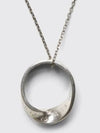 Twisted Number Logo Ring Necklace Silver - MAISON MARGIELA - BALAAN 2