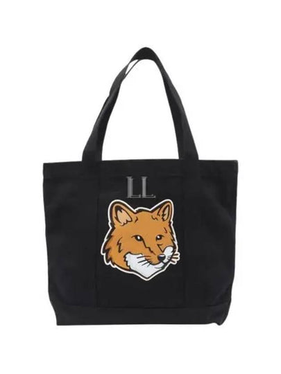 Fox Head Print Tote Bag Black - MAISON KITSUNE - BALAAN 2