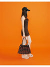 Tweed Shopper Bag Orange - PLEATSMAMA - BALAAN 3