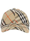 Vintage Check Base Ball Cap Beige - BURBERRY - BALAAN 2