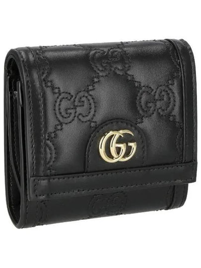 GG Matelassé Half Wallet Black - GUCCI - BALAAN 2