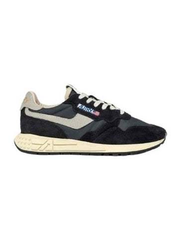 Reelwind Nylon Suede Low Top Sneakers Black - AUTRY - BALAAN 1