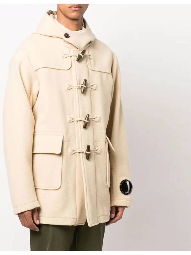 Men's Hooded Duffel Coat Beige - CP COMPANY - BALAAN 4