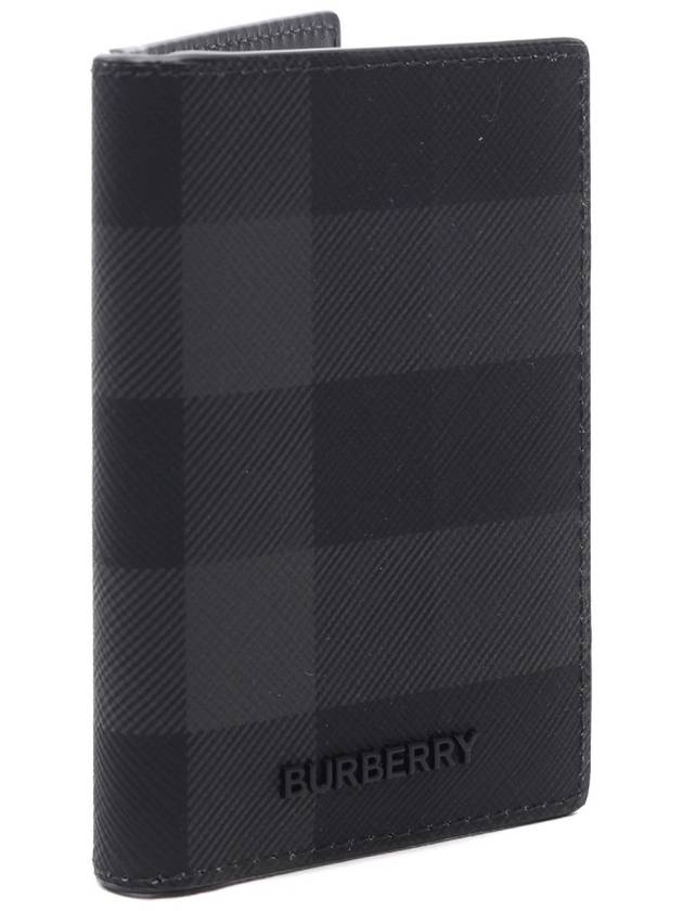 Check Half Card Wallet Grey - BURBERRY - BALAAN 4