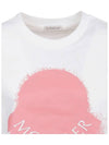 Women's Logo Print Short Sleeve T-Shirt White - MONCLER - BALAAN 5