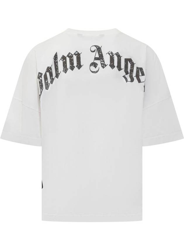 Palm Angels Back Curved Logo Tee - PALM ANGELS - BALAAN 2