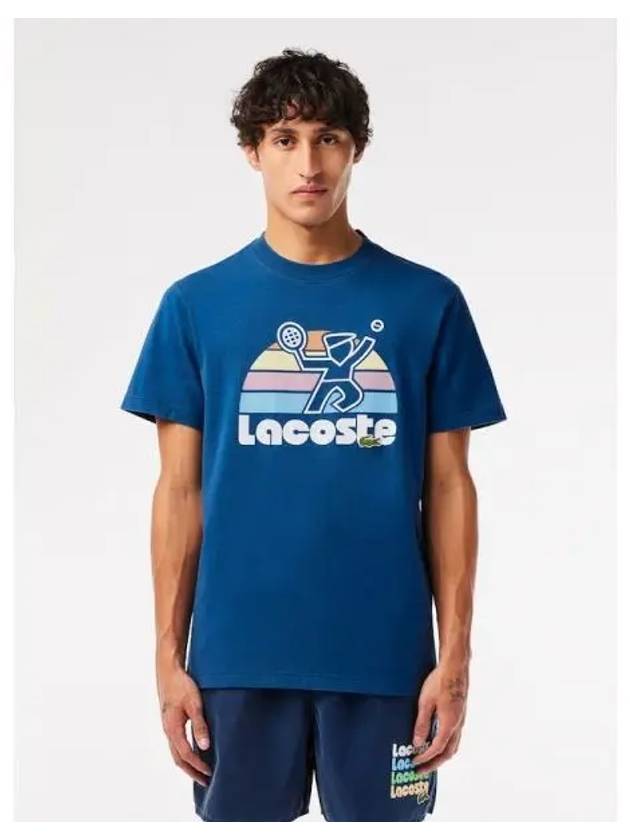 Men s pack graphic t shirt TH0784 54G HBM domestic product GQ2N24040354675 - LACOSTE - BALAAN 1