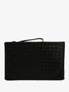 Intrecciato Large Clutch Bag Black - BOTTEGA VENETA - BALAAN 4