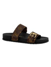 Bom Dia Monogram Flat Comfort Mule Brown - LOUIS VUITTON - BALAAN 1