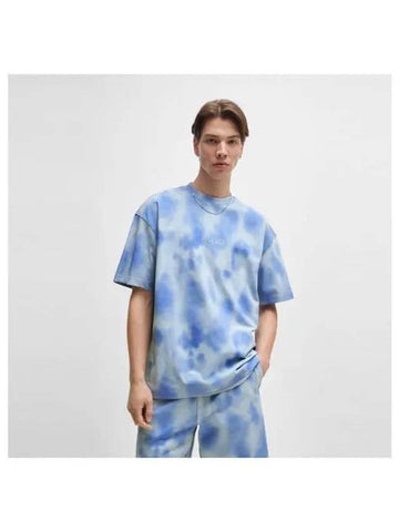 HUGO tie dye printed short sleeve t shirt overfit 50509986 485 - HUGO BOSS - BALAAN 1