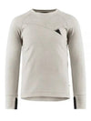 Men's Huge Crew Neck Long Sleeve T-Shirt White Clay - KLATTERMUSEN - BALAAN 1