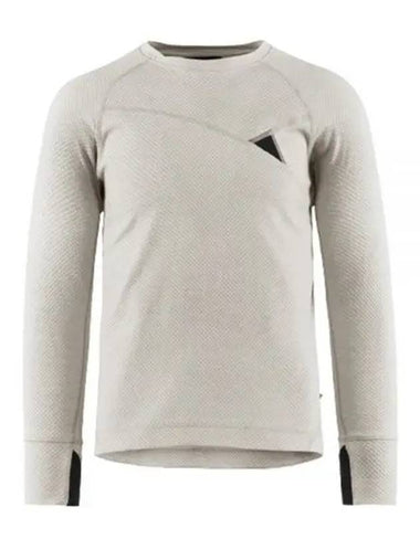 Men's Huge Crew Neck Long Sleeve T-Shirt White Clay - KLATTERMUSEN - BALAAN 1