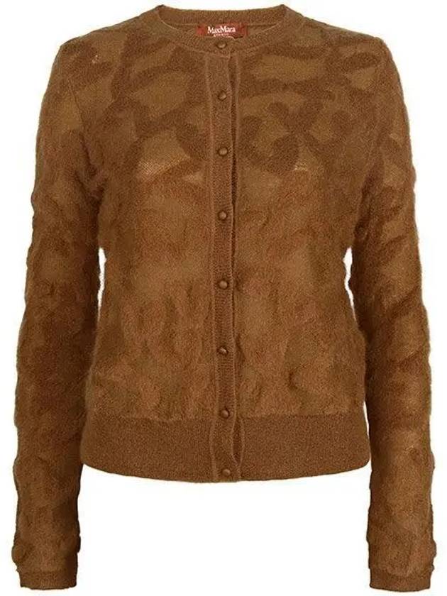 Tobacco Alvaro Wool Cardigan 004 1121325 - MAX MARA - BALAAN 1