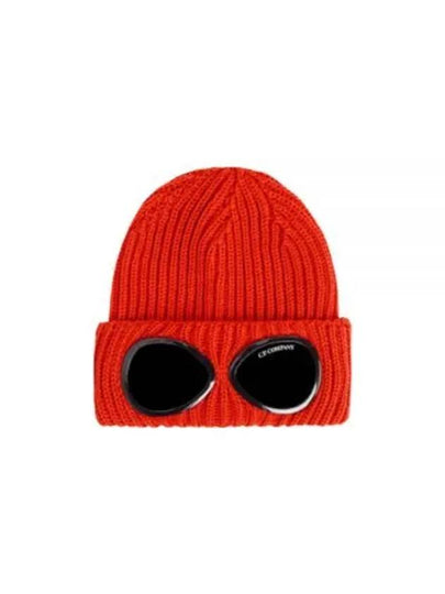 Signature Goggles Wool Beanie Red - CP COMPANY - BALAAN 2