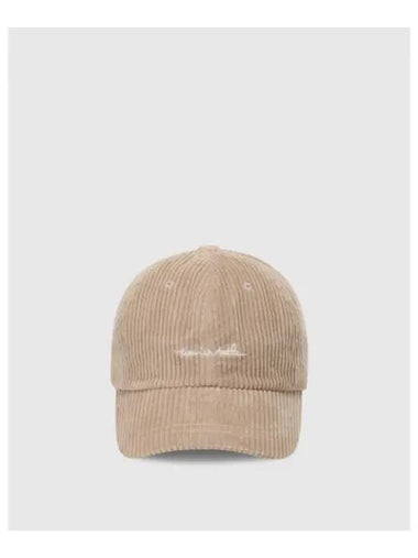 TRAVISMATHEW Unisex Logo Cap Corduroy Beige - TRAVIS SCOTT - BALAAN 1