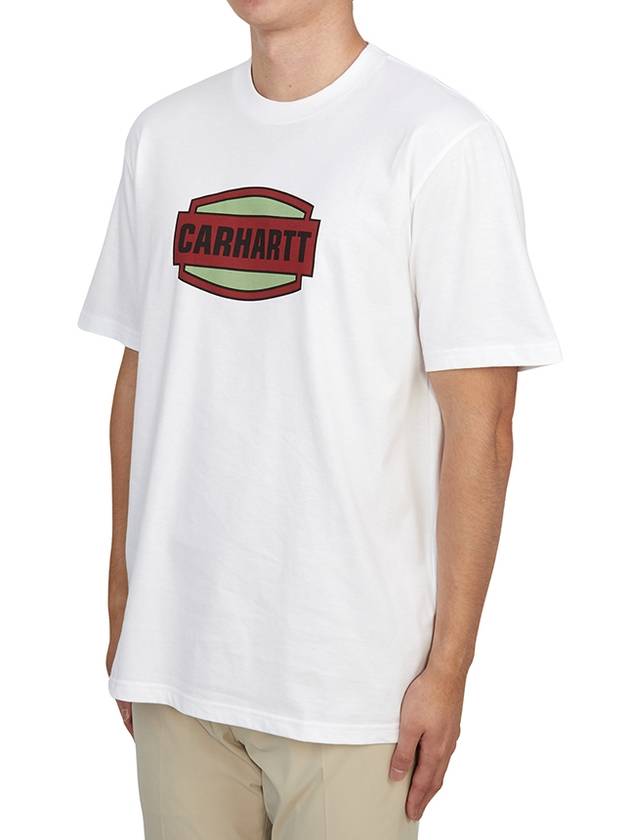 Press Script Short Sleeve T-Shirt White - CARHARTT WIP - BALAAN 3