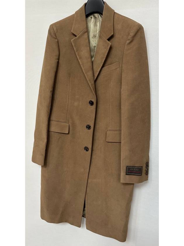 Smooth Web Label Light Brown Coat 95 - GUCCI - BALAAN 3